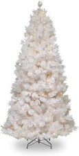 National Tree Company 7.5ft Pre Lit Artificial Christmas Tree White Lights LED