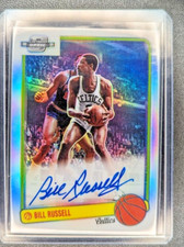 2020 Panini Contenders Optic 1983 Tribute Silver  Bill Russell Auto HOF