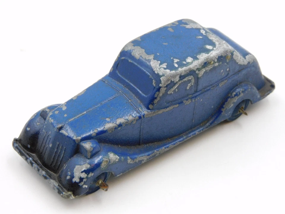 Welsotoys Wolseley 1948 vintage England die cast saloon toy car 9cm Timpo Dinky - Immagine 4 di 4