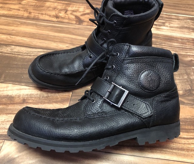 black polo boots mens
