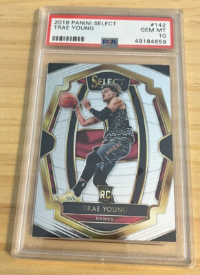 2018-19 TRAE YOUNG PSA 10 GEM MINT Panini Select Premier Level #142 RC ...
