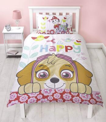Paw Patrol hell Einzelbett Wende-Design Bettwäscheset