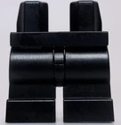 Lego Black Minifig Medium Legs Monochrome Plain