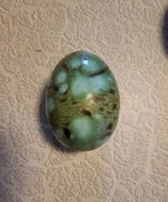Vintage Ceramic Green Teal Speckled Easter Egg YK GS