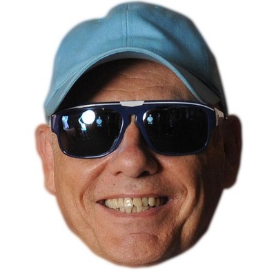 Chris Lowe Big Head. Größer als das Leben Maske.