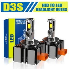 RIDROID D3S D3R LED Headlight Bulbs High/Low Beam 110W 8000LM 6000K HID Replace