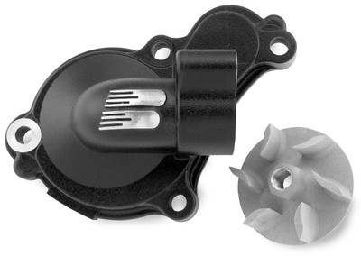 Boyesen Impeller/Waterpump Cover Black Aluminum High-Flow Kawasaki WPK-12B