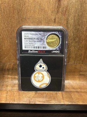 Star Wars - BB8 1/10oz Gold Starkiller Base 1/2oz Silver BB8 Bullion Plus Film 3