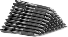 40 Pack Bulk Pens Ballpoint, Smooth Writing Pens with Soft Grip, Retractable Bla