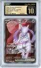 CGC Pristine 10 Auto 10 Ted Lewis Pokemon TCG Team Rocket's Mewtwo ex 213/182