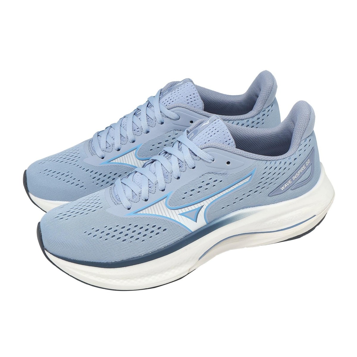 Mizuno Wave Inspire 22 Blue White Men Road Running Jogging Shoes