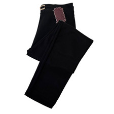 Womens Stretch Smart Pull On Slim Fit Ladies Office Work Trousers Pants Leggings