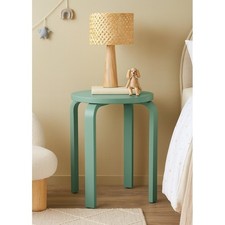 Kids Wood Side Table Child-Safe Modern Design Lightweight Easy Clean Furniture