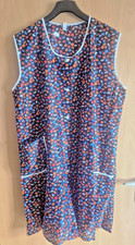 Dederon Kittel DDR 1A Zustand Gr. 50 - Neu orange auf schwarz Sch&uuml;rze Hauskleid