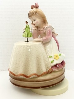 RARE Josef Originals Spinning "Music Box Dancer" Girl w Doll