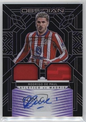 2024 Obsidian Dual Jersey Ink Electric Etch Purple /50 Rodrigo De Paul Auto 0ef9