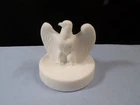 Fenton Satin White Milk Glass Bicentennial Eagle Paperweight