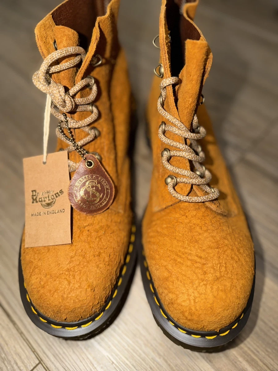 Men\'s Tan Suede Boots with Yellow Laces 6 main image 3