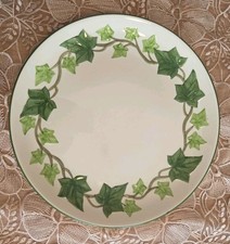Vtg Franciscan IVY Buffet Chop Plate Platter Cream Green Handpainted 11.75 in.