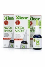 3 PACK  XLEAR Natural Saline Nasal Spray Fast Relief 1.5 Oz (Exp Date 10/2026)