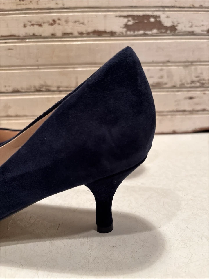 Sapato social Lands End feminino tamanho 8 M azul salto 2,5 novo  - Imagem 4 de 4