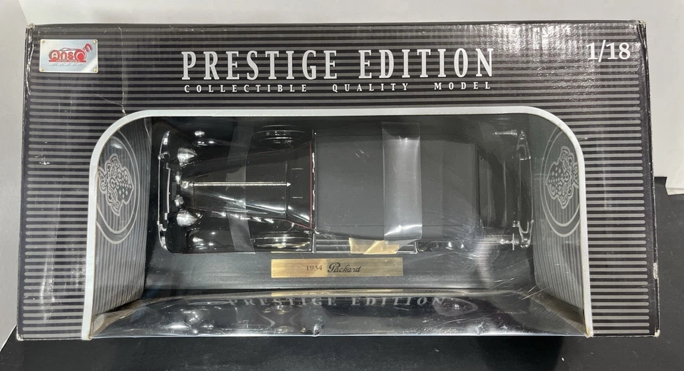 ANSON Prestige Edition 1934 Packard 1:18 Scale Black #30397 New In Box - Image 2 of 4