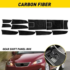 Carbon Fiber Gear Shift Box Panel Trim Cover For LEXUS IS250 300 350 2006-2012