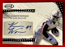 KENNETH WOMACK 2025 SAGE ASPIRE RED FOIL AUTOGRAPH WESTERN MICHIGAN BRONCOS