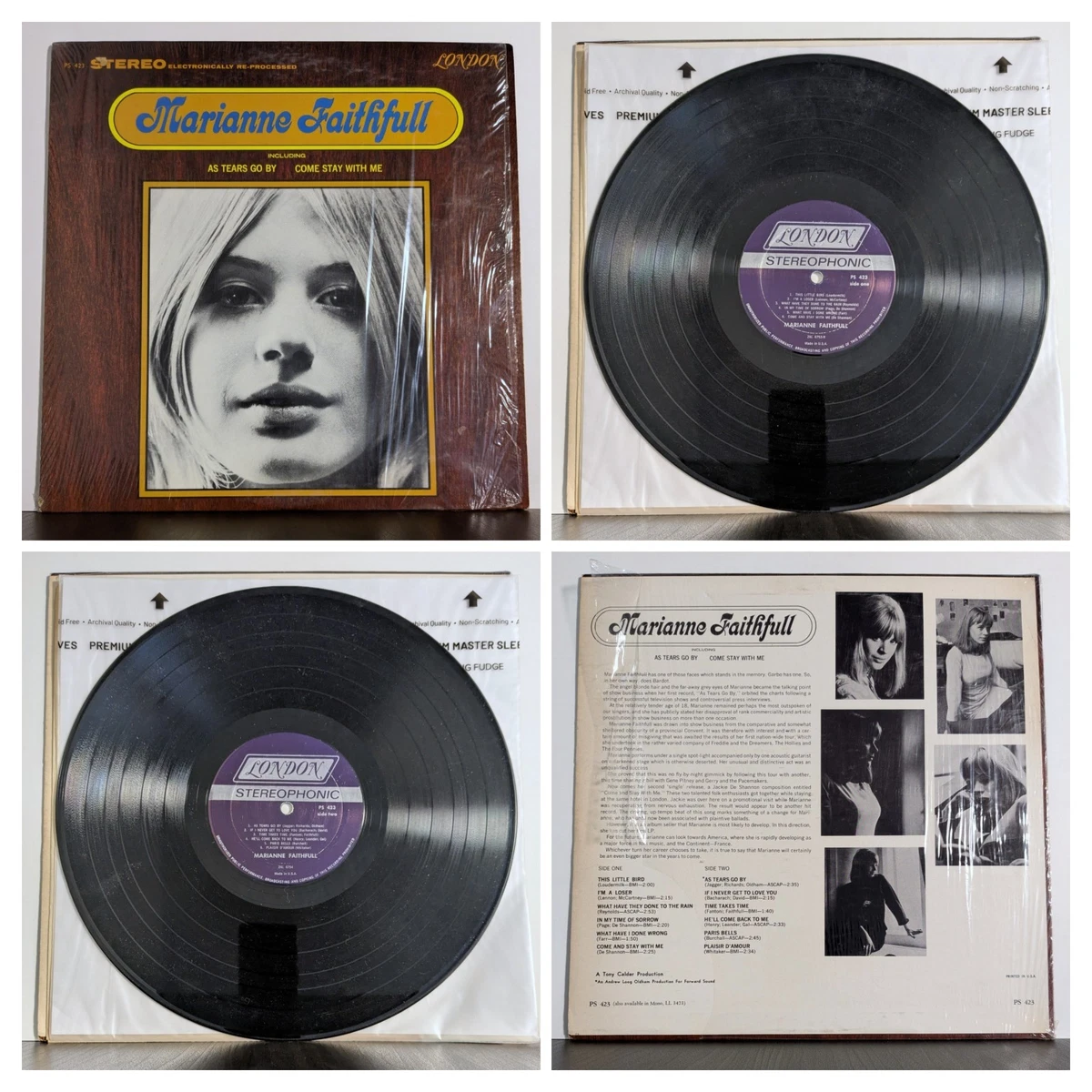 Marianne Faithfull / Forever 限定盤クリアLP Marianne Faithfull: Marianne Faithfull – Proper Music