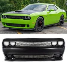 For 2008-2014 Dodge Challenger Hellcat Style SRT Front Bumper Body Kit Grille