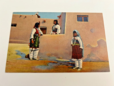 Morning Greetings Isleta Indians Isleta Pueblo Albuquerque New Mexico Postcard