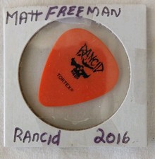 Rancid Matt Freeman   Tour Issued Guitar Pick 2016