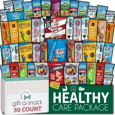 Gift A Snack Healthy Box Variety Pack (50 Count) College Student Care Package