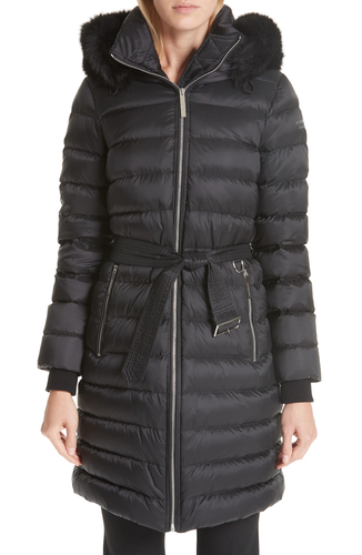 $1895Burberry Hooded Belted Puffer Jacket Coat Size Xs - Afbeelding 3 van 11