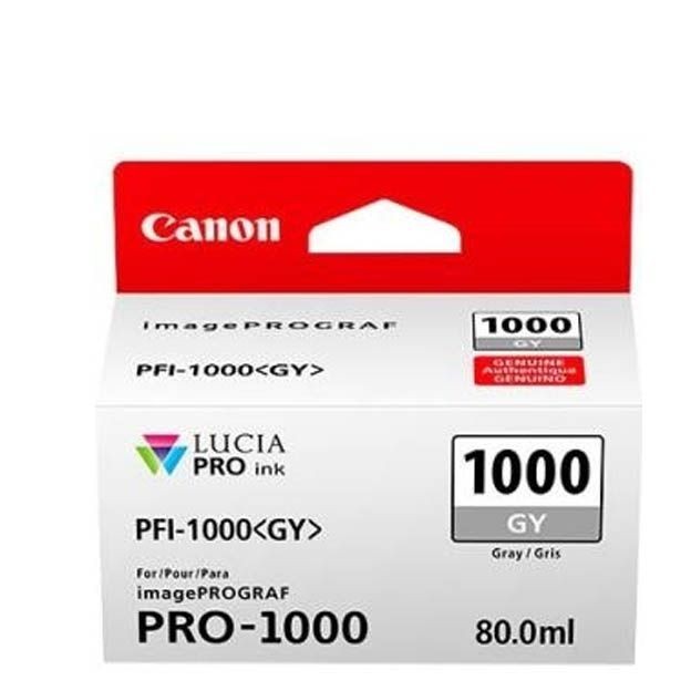 Encre grise Canon PFI-1000GY anti-bronzing pour des noirs et blancs parfaits