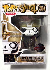 Funko Pop Rocks Ghost Papa Emeritus III #204 Metallic Hot Topic Exclusivo Bóveda
