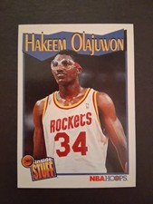 1991-92 NBA Hoops - Inside Stuff Hakeem Olajuwon #304