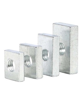 Sliding T Nut Long Square Nuts Rectangular Nuts Carbon Steel Zinc-Plated M3-M10 