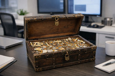 Estate Treasure Coin Lot Gold Flakes Silver Bar Wheat Pennies Buffalo Nickel