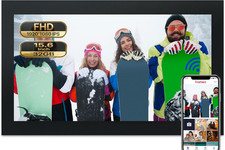 Frameo Digital Picture Frame, 15.6 Inch Large Digital Photo Frame Wifi, 1920  1
