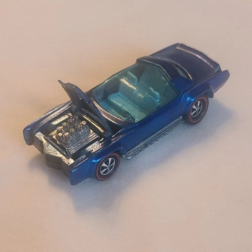 Hot Wheels Redline Supercaddy 1969 Cadillac Blue Diecast Car 1:64 Opening Hood