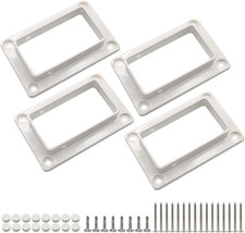 4PCS 2" x 3 1/2" Slotted Handrail Bracket Kit, Vinyl Fence Brackets, Vinyl Fenc