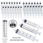 Luer Lock Plastic Syringes Hydroponics Nutrient Measuring Tool Set UK