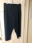 Moyuru cropped black pants, paper bag waist, tapered legs,  low crotch — photo 3