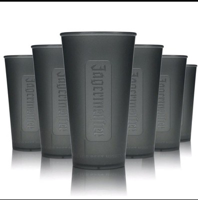 5x Jägermeister Glas 0,3l Mehrweg Hartplastik Becher Longdrink Cocktail Gläser