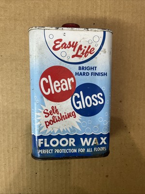 Vintage easy life floor wax unopened vintage household advertising 1950s