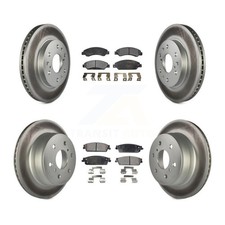 Transit Auto KGT-100618 Brake Disc and Pad Kit Front & Rear for Chevy Suburban