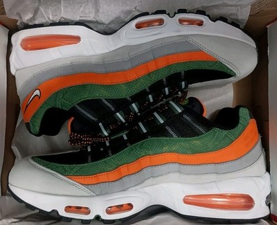 Air Max 95 Famu YR Black/White-Orange Horizon II7272-001 Men's Size 12