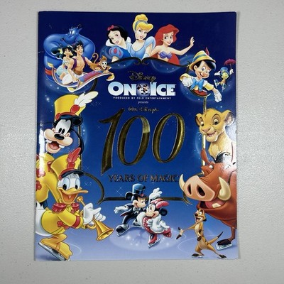 Vintage Disney On Ice 100 Years Of Magic Program Book 2003