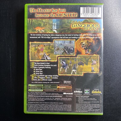 Cabelas Dangerous Hunts (2001) Xbox Game - Original X-Box Hunting